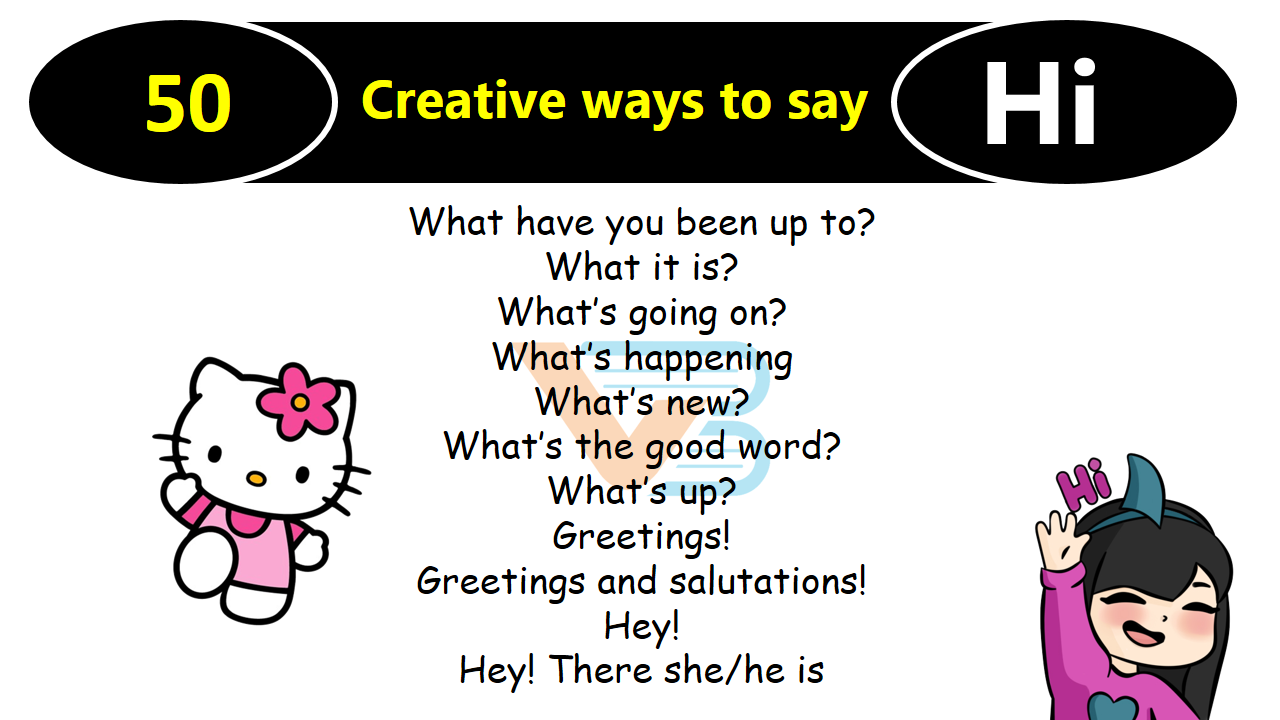 50 Creative Ways To Say Hi In English Other Ways To Say