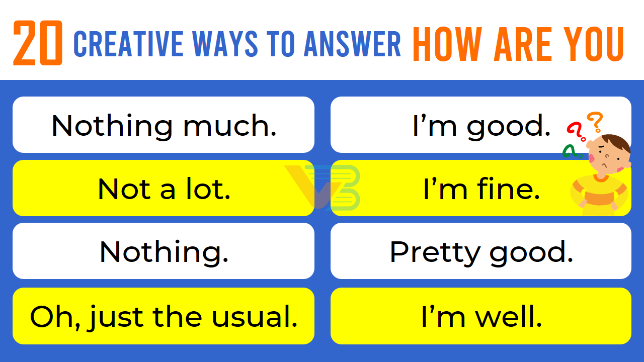 20 Creative Phrases To Answer How Are You In English